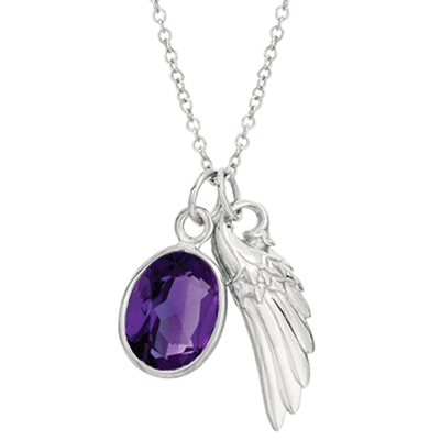 Angel Gemstone Pendant Necklaces