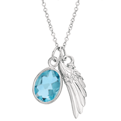 Angel Gemstone Pendant Necklaces