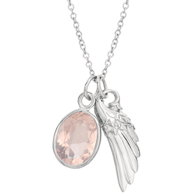 Angel Gemstone Pendant Necklaces