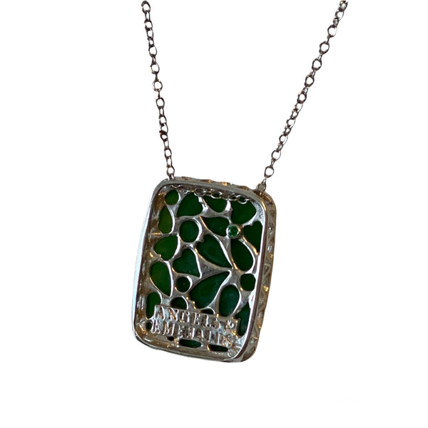 Green Onyx Pendant Necklace