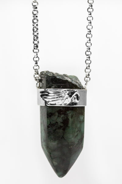 Emerald Point Pendant Necklace