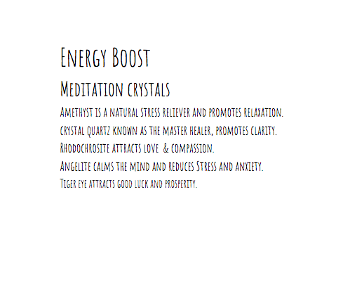 Energy Boost Meditation Crystal Set