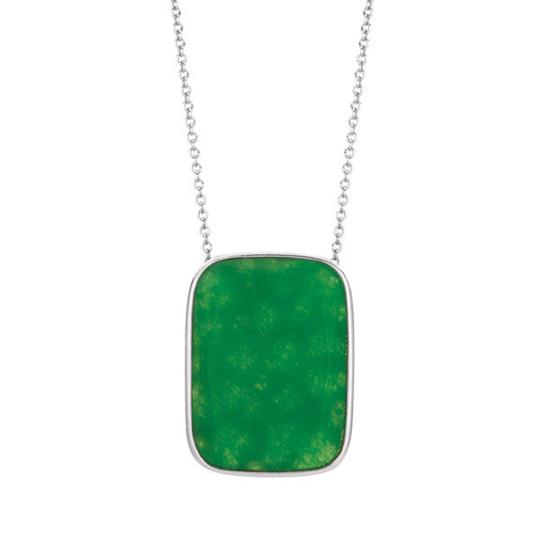 Green Onyx Pendant Necklace