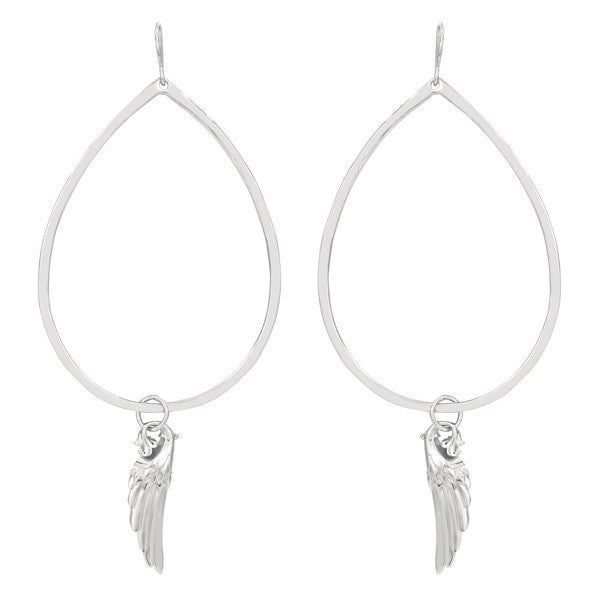 Angel Wing Gypsy Hoop Earring